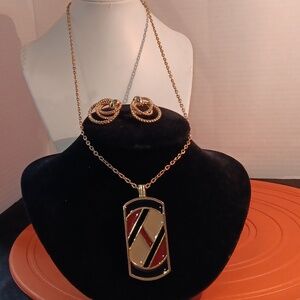 Necklace and earrings